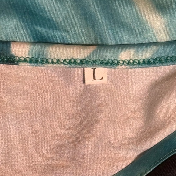 Elegant Teal and Black Maxi Dress - Picture 6 of 6